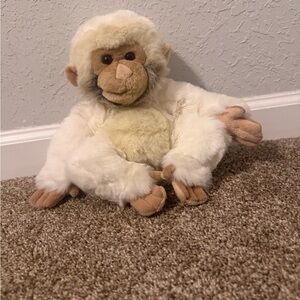 🎀5/$15 White Plush Monkey Stuffed Animal Soft Toy Walmart 10in